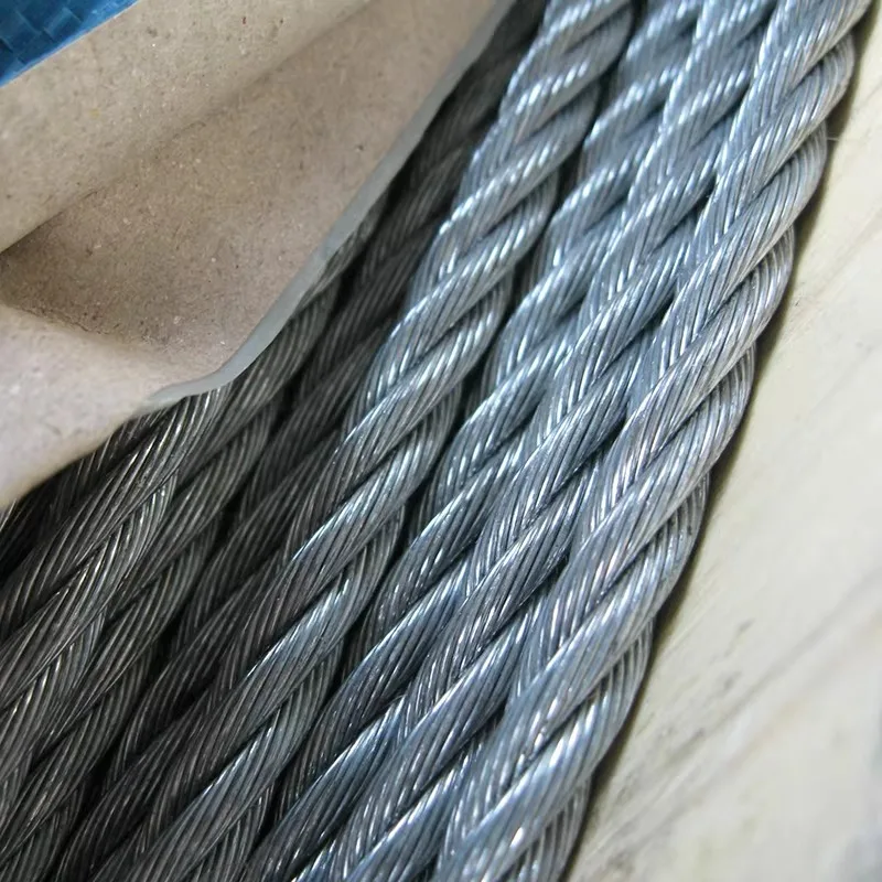 

Flexible Galvanized Steel Cable ISO 2408 6x19S+FC 10mm Wire Rope Galvanized Strand Variant for Hoisting