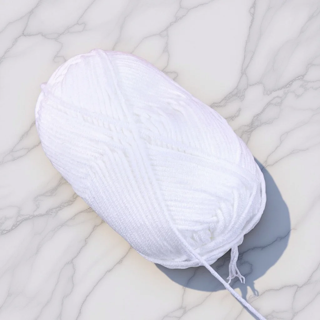 

50g Milk Cotton Yarn for Crochet Knitting Chunky Hand Woven Wool DIY Warm Scarves Hats Sweaters Craft Projects White