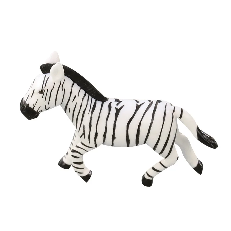 6 teile/sätze Simulation Zebra Familie PVC Fee Garten Miniaturen Figuren Tier Mini Figuren Landschaft Bauernhof Dekoration Kinder Geschenk