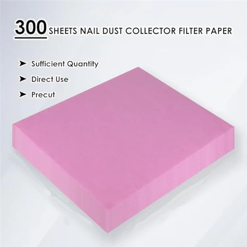 

ABVT-300 Sheets Of Nail Dust Collector Filter Paper For Salon Use, Disposable Suction Filters