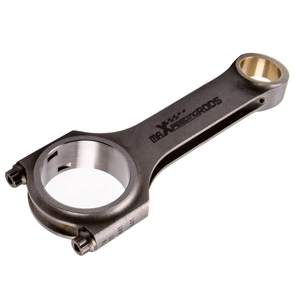 MaXpeedingrods Connecting Rods 4g63 For Mitsubishi Eclipse Laser EVO 4G63 Early 1 2 3 4340 Forged Steel 150mm H Beam Conrod