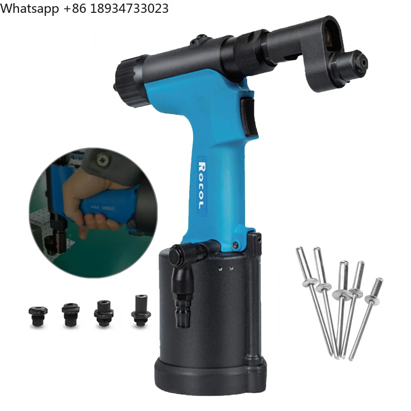 Powerful Pneumatic RL-4400M Air Riveter Special Offset Head Rivet  with 3.2-4.8mm Pull Force Effective Tool for Riveting