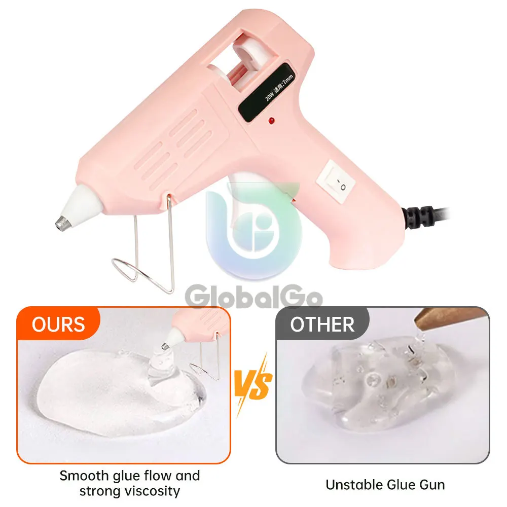 

20W Hot Melt Glue Gun 7mm Transparent Glue Stick DIY Hot Melt Gun Household Handmade Small Glue Gun Electric Repair Tools