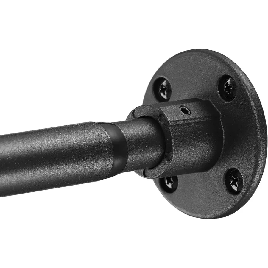 

Регулируемая черная занавеска для душа для ванной комнаты 2978 дюймов, сверхмощная нержавеющая душевая штанга из нержавеющей стали с нескользящим дизайном