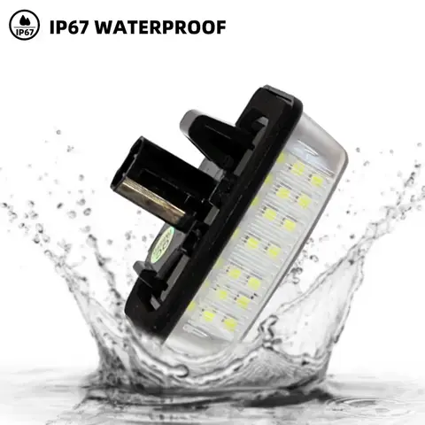 2Pcs CanBus LED License Plate Lights For Toyota Corolla E11 Crown S180 Starlet EP91 Vios Previa ACR50 GSR50 number plate lamp 10 best sales e11 corolla - №5