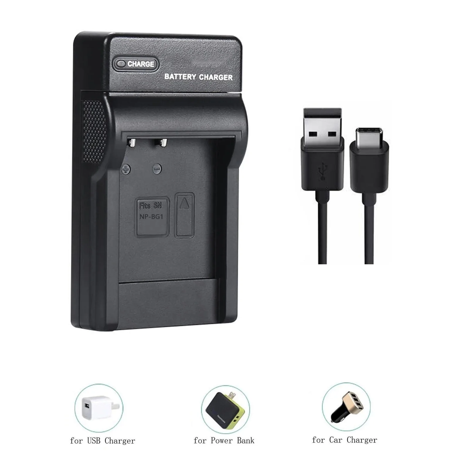 

NP-BG1 Charger for Sony Cyber-shot DSC-W125, DSC-W130, DSC-W150, DSC-W170, DSC-W200, DSC-W210, DSC-W215, DSC-W70, DSC-W55