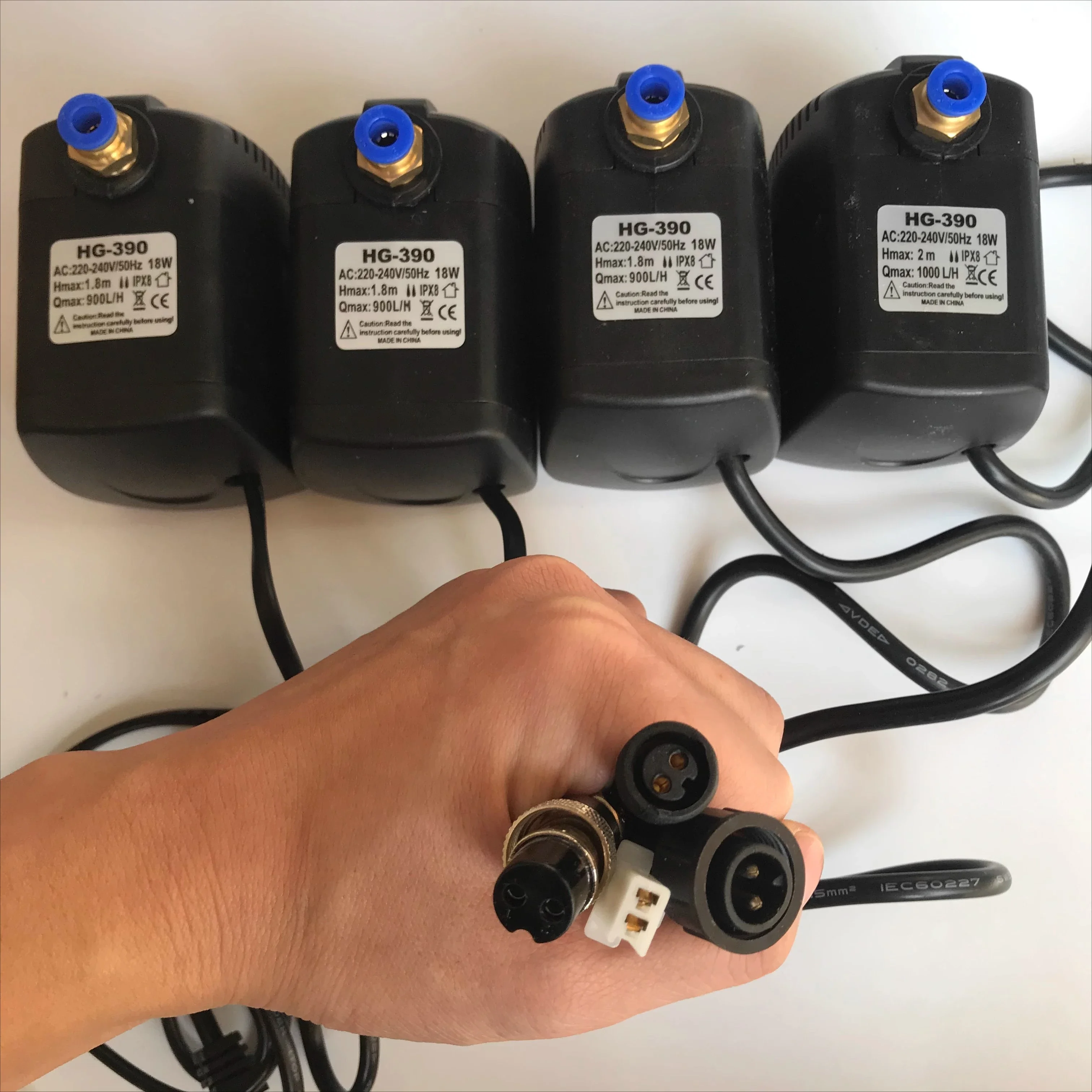 Industrial spray fan water pump HG-390 BK-1800 atomization cooling MISTFAN low protection submersible pump 25W 30W 60W