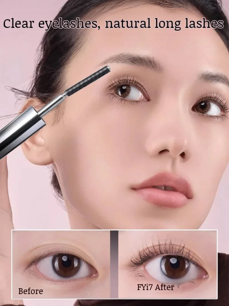 Korean Natural Long Mascara Volume Long Lasting Waterproof Metal Long Mascara Sweatproof Long Mascara Enlarge eyes Fast shaping