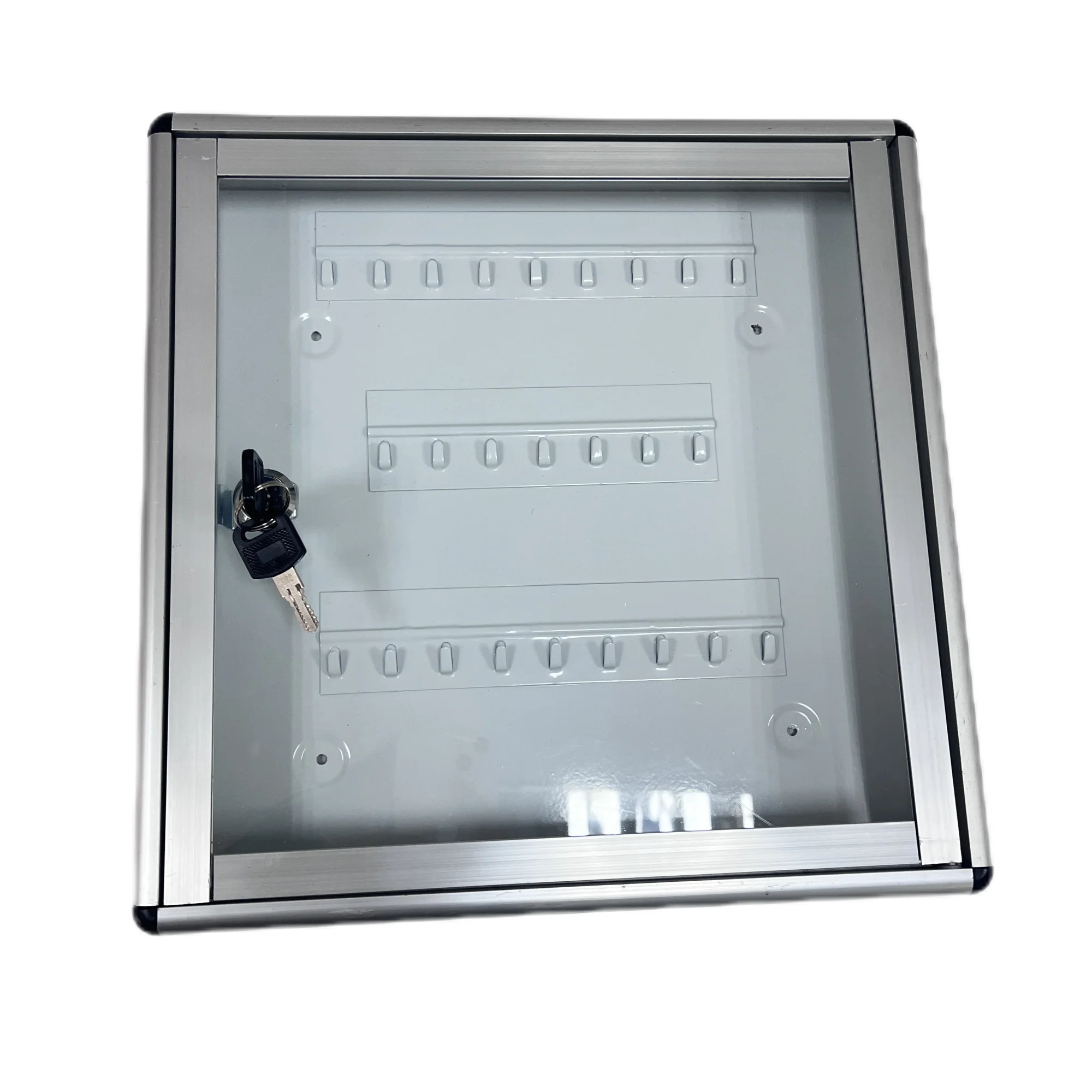 Waterproof  Key Cabinet Outdoor Wall Mounted Key Safe Box 25Key Hooks & Tags Steel Security