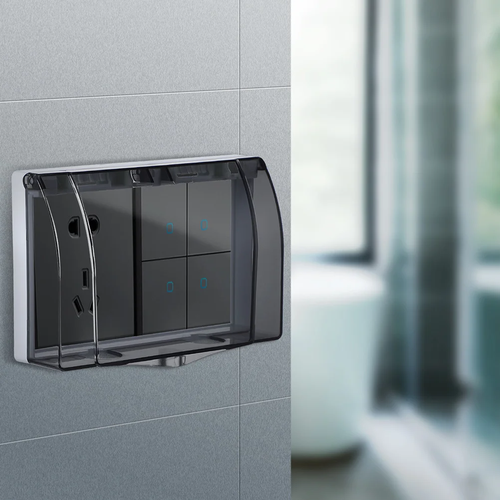 2 قطعة 86 نوع مقاوم للماء التبديل المقبس يغطي واضح واقية صناديق مخرج كهربائي في الهواء الطلق غطاء مانعة لتسرب الماء