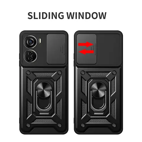 Case for ZTE Axon 40 Lite, double-layer protection (soft TPU+hard PC), anti drop, anti fingerprint phone cover