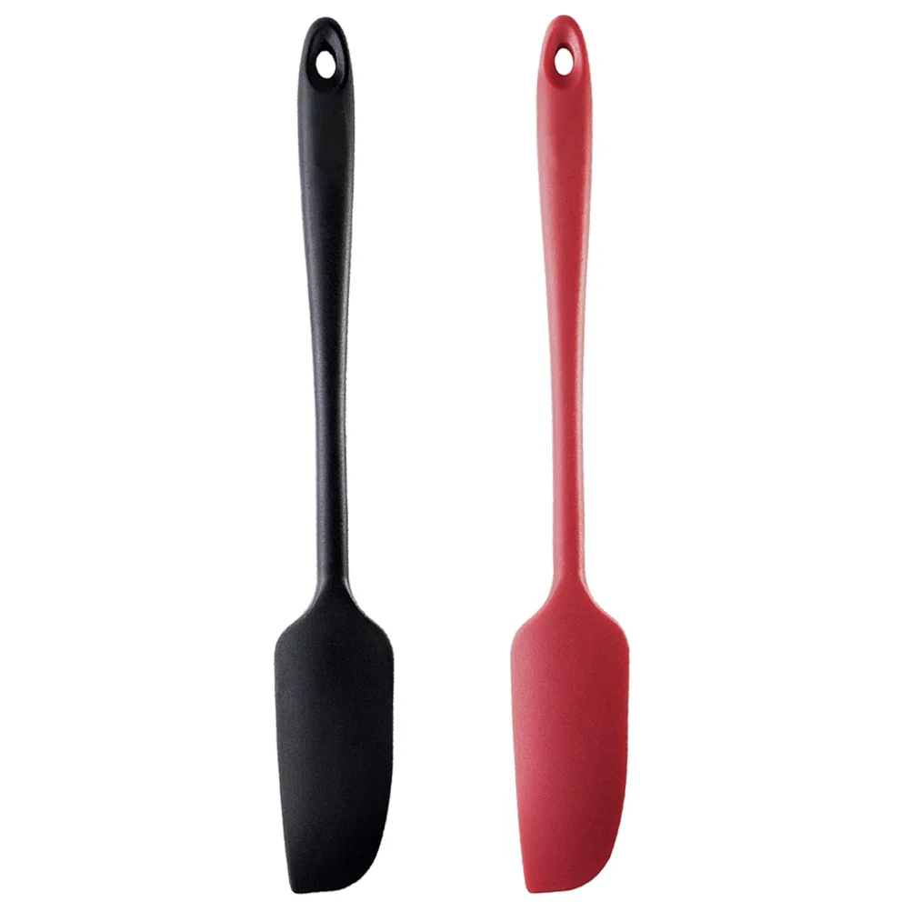 

2pcs Silicone Spatula Heat Resistant Non-Stick Kitchen Tool For Baking Cake Scraping Lightweight Multifunction Cream