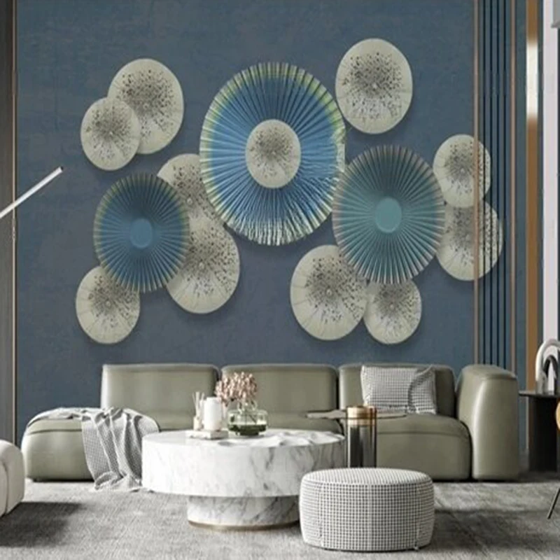 

MU8940 High and fresh Chinese minimalist style modern marble abstract living room background wall painting painting