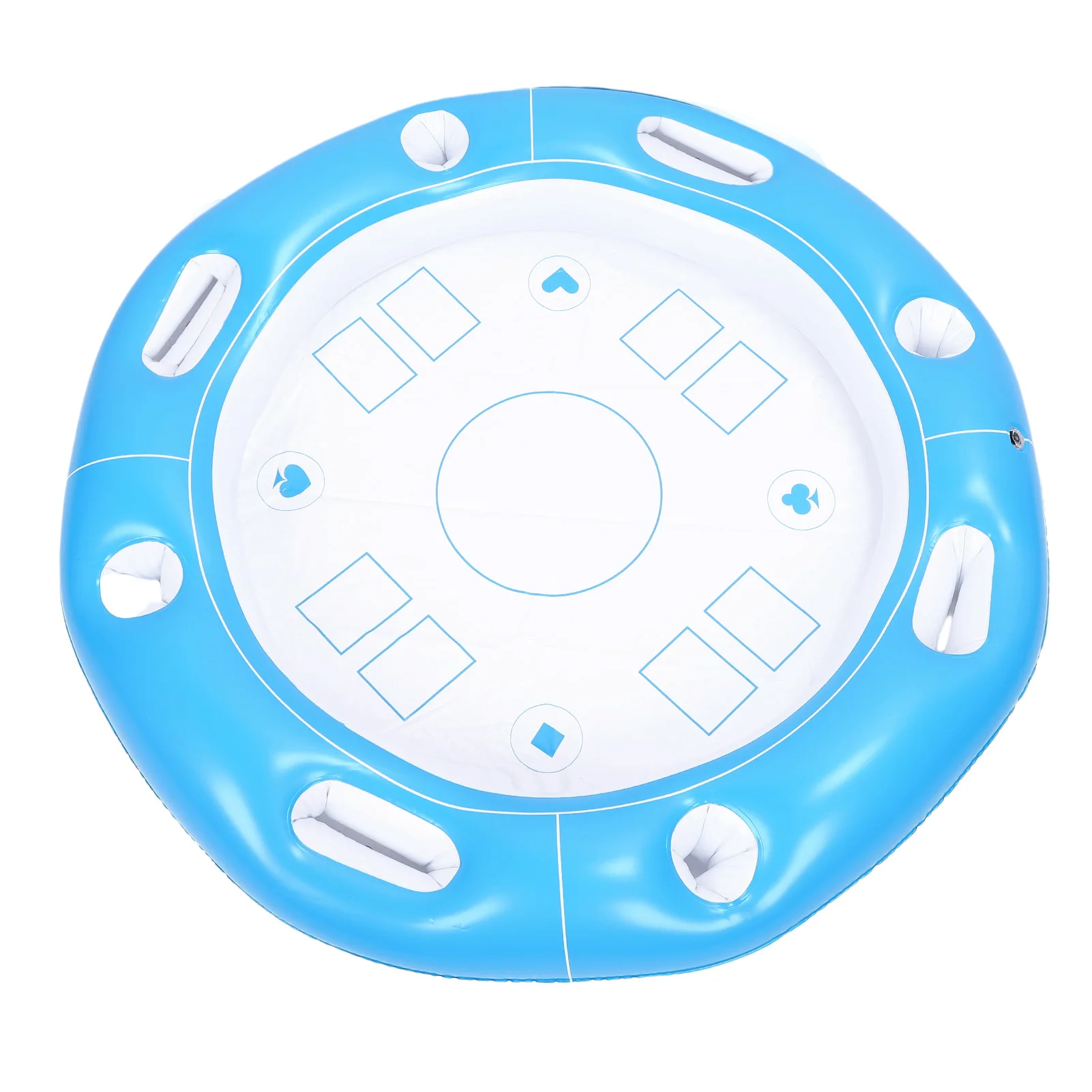 Pool Floating Table Oversized Round Card Games Inflatable Tray for Indoor Outdoor Beach Summer Parties