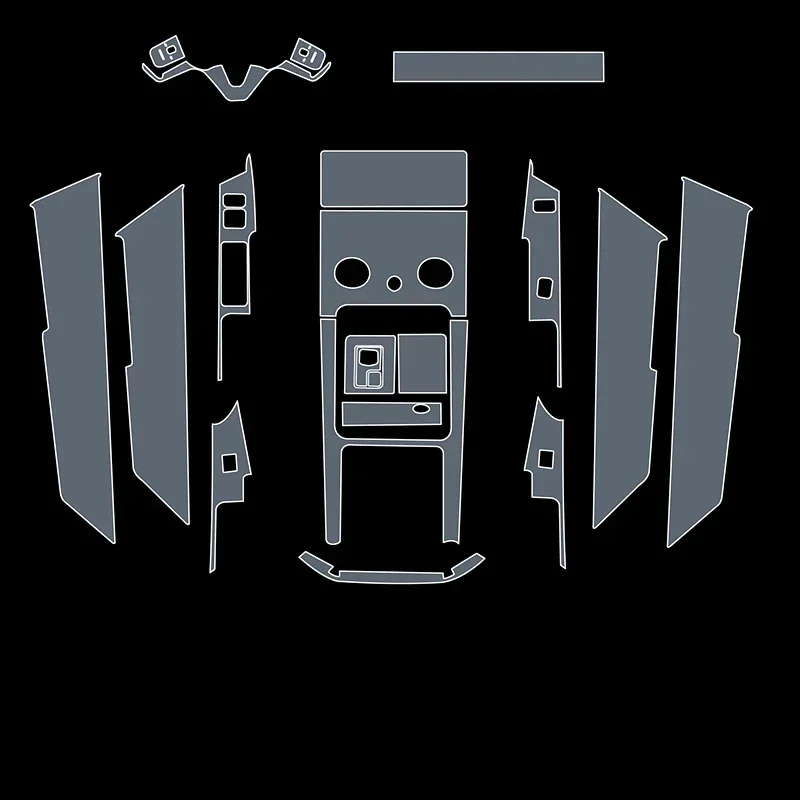 

Tpu Film for Land Rover Range Rover Velar 2017-2023 Car Interior Sticker Center Console Touch Screen Air Gear Door Windows Panel