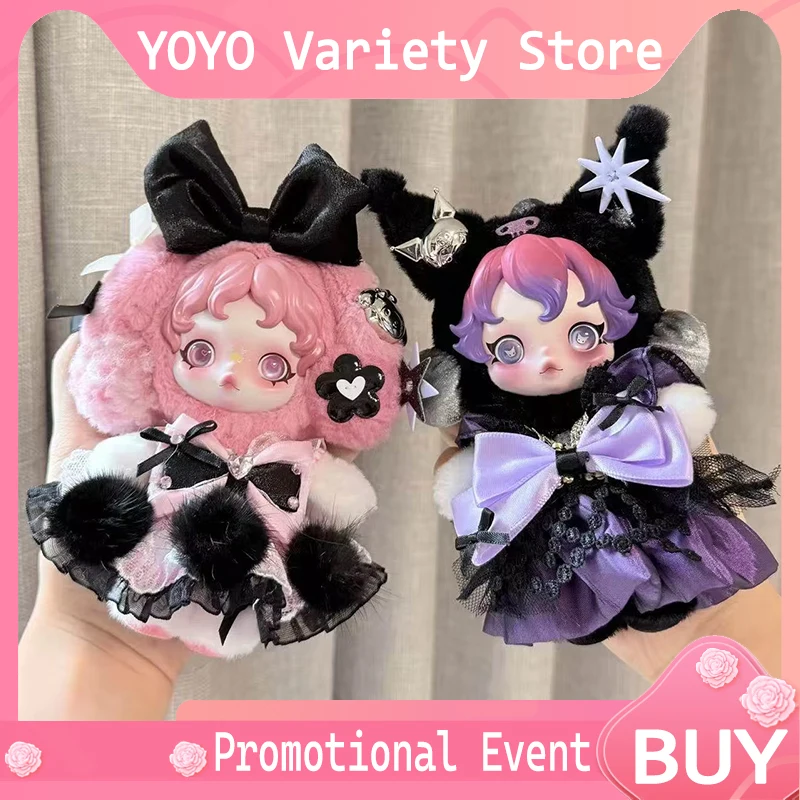 

10cm Skullpanda Soft Plush Doll Clothes Sweet Cute Kawaii Gothic Pastel Lace Style Dress Up Outfit For Doll Enthusiasts