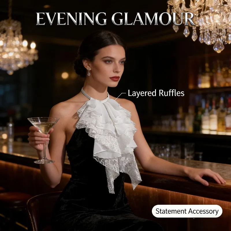 

Кружевной искусственный воротник воротник в викторианском стиле воротник во французском стиле ретро колье ЕС США модные аксессуары для женщин