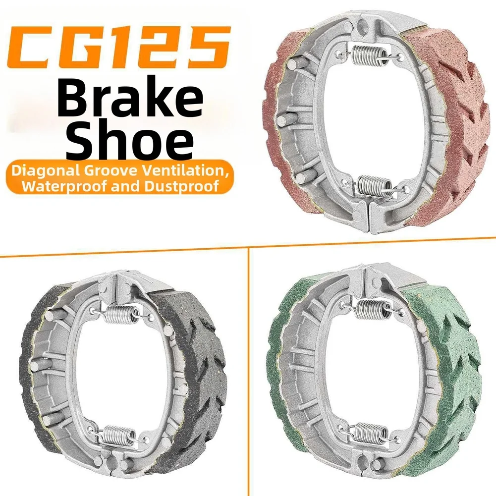 Pastilha de Freio de Metal para Motocicleta, Sapata de Freio a Tambor para CG125, GY6 125, JH70 110 e Veículos Elétricos