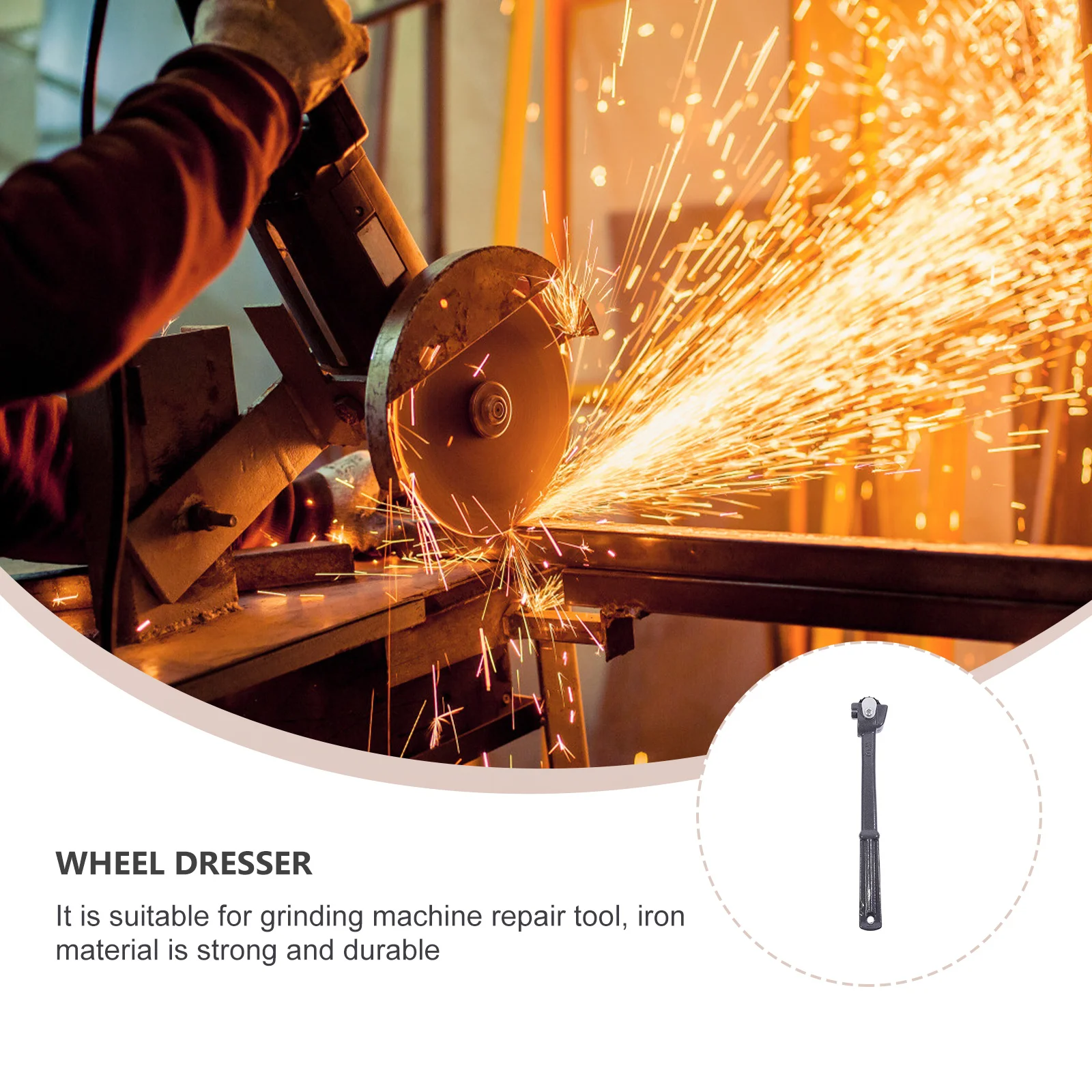 

1Pcs Handheld Dressing Wheel Tool High-Quality Iron Grinding Trimmer Dark -Tooth Cutter for Multiple Applications