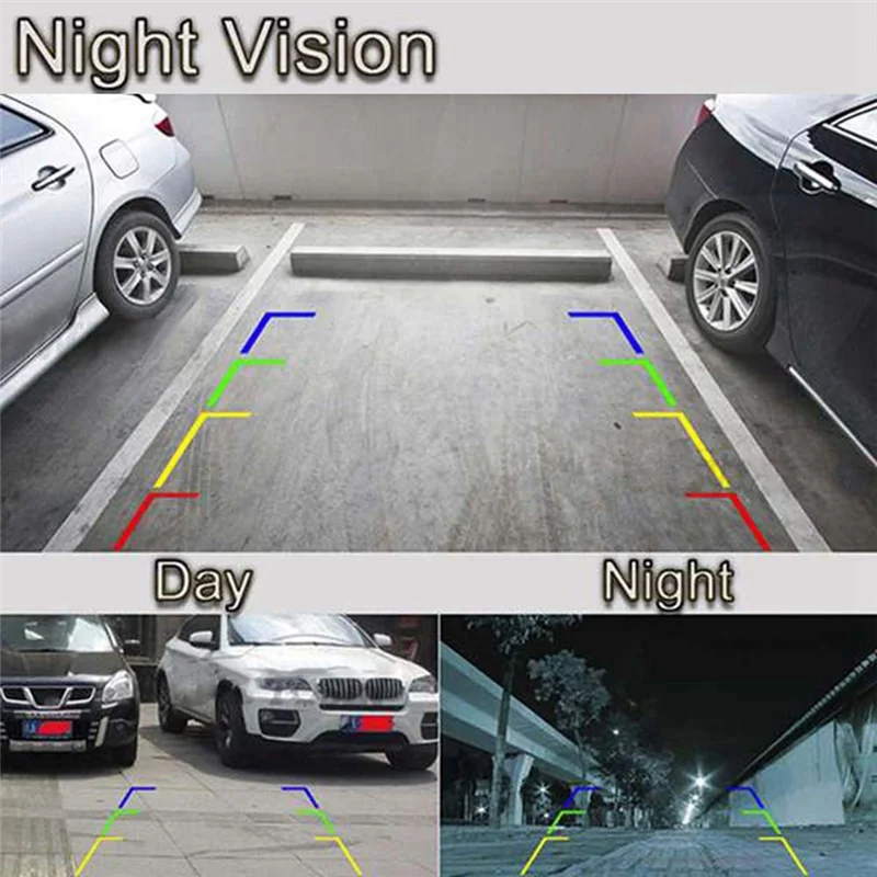 Durable Car Rear View Camera 4LED Reversing Camera for Toyota Vitz Xp90 NCP13 NCP91 2005-2008