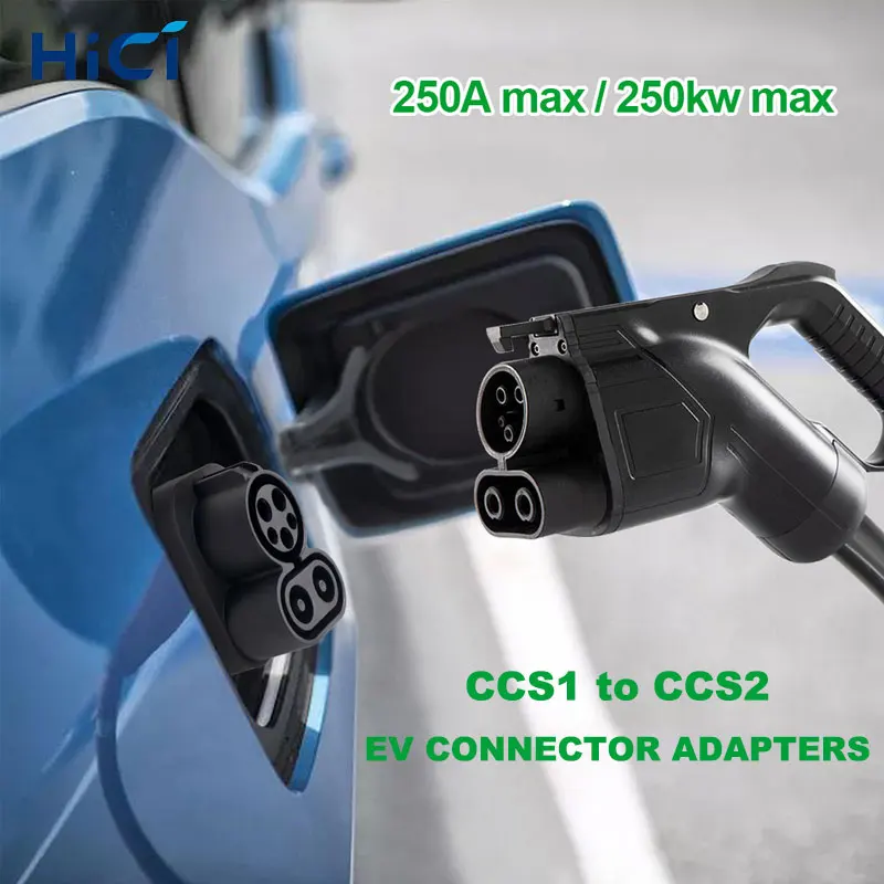 HICI بالجملة Ev شاحن Ccs محول Nacs إلى Ccs1 تيار مستمر شحن 250a Ccs كومبو 1 تسلا إلى Ccs1 محول