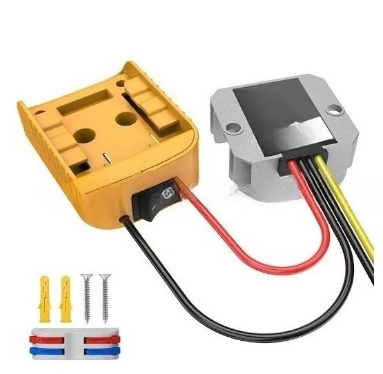 

Адаптер для литиевых аккумуляторов DEWALT 20V - Модуль понижающего преобразователя DC-DC 12V 10A 120W, инвертор, регулятор напряжения Buck-Boost