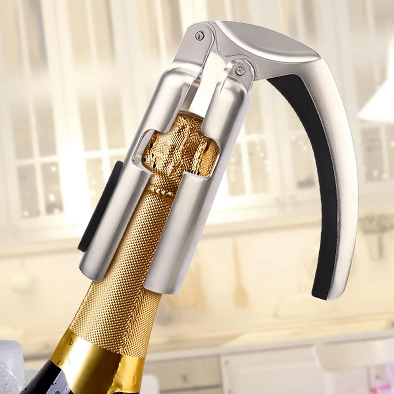 Champagne Bottle Opener Zinc Alloy Sparkling Wine Cork Puller Bar Jar Cork Puller Champagne Corkscrew Sparkling Wine Bottle Open