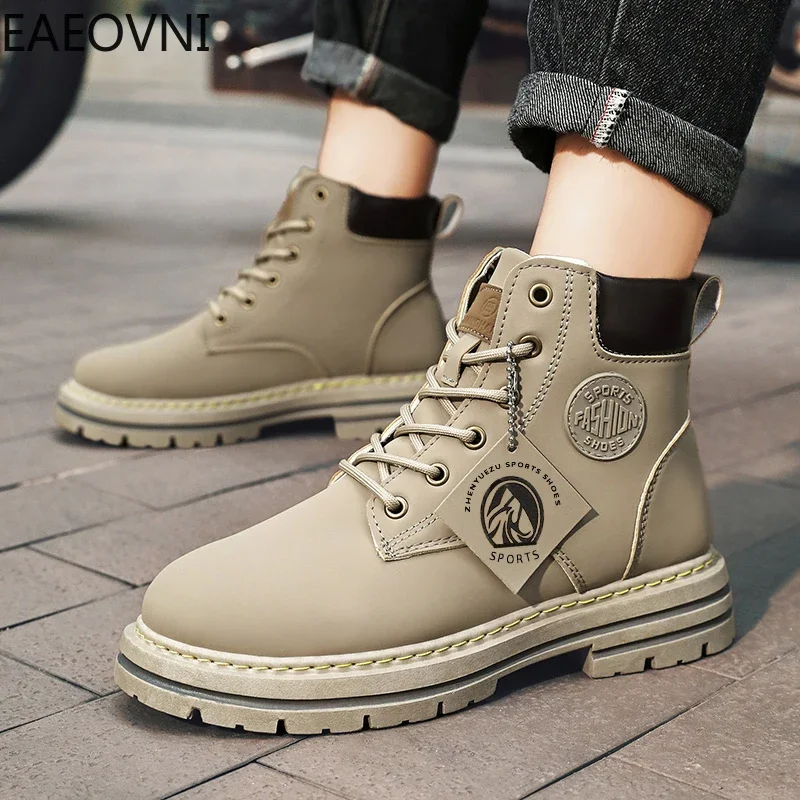 ผู้ชายฤดูหนาวรองเท้าแฟชั่นที่สวยงามรองเท้าหนัง Man LOW Tops อุ่นน้ําผู้ชาย PROOF รองเท้าลื่นสวมใส่