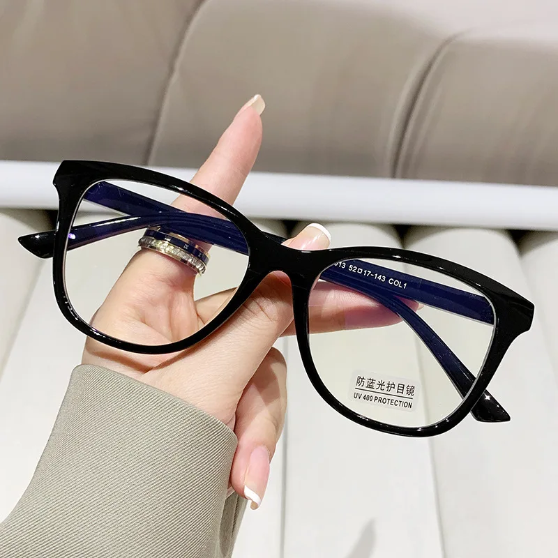 

Fashion new retro two-color glasses frame European and American trend women's anti-blue glasses