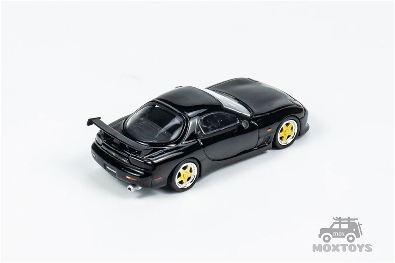 Tarmac Works 1:64 Mazda RX-7 FD3S speed A-Spec Brilliant Black Diecast Model Car