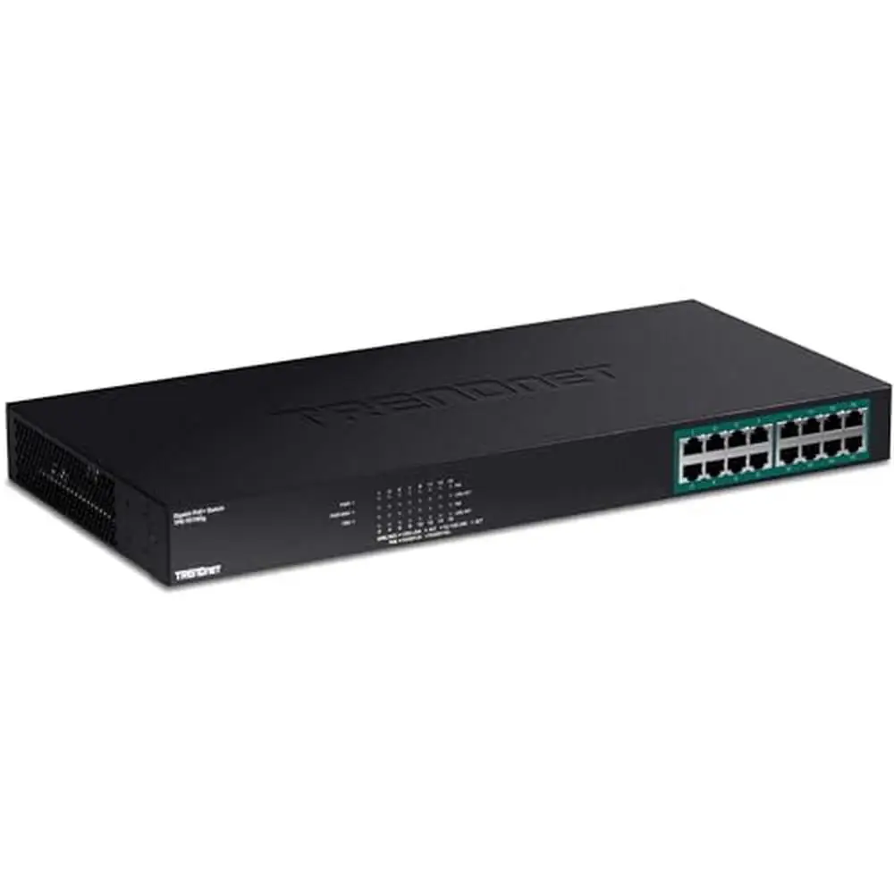 

16-Port Gigabit PoE Switch with 246W Power Budget Rack Mountable NDAA TAA Compliant Ethernet Switch 32 Gbps Switching Capacity