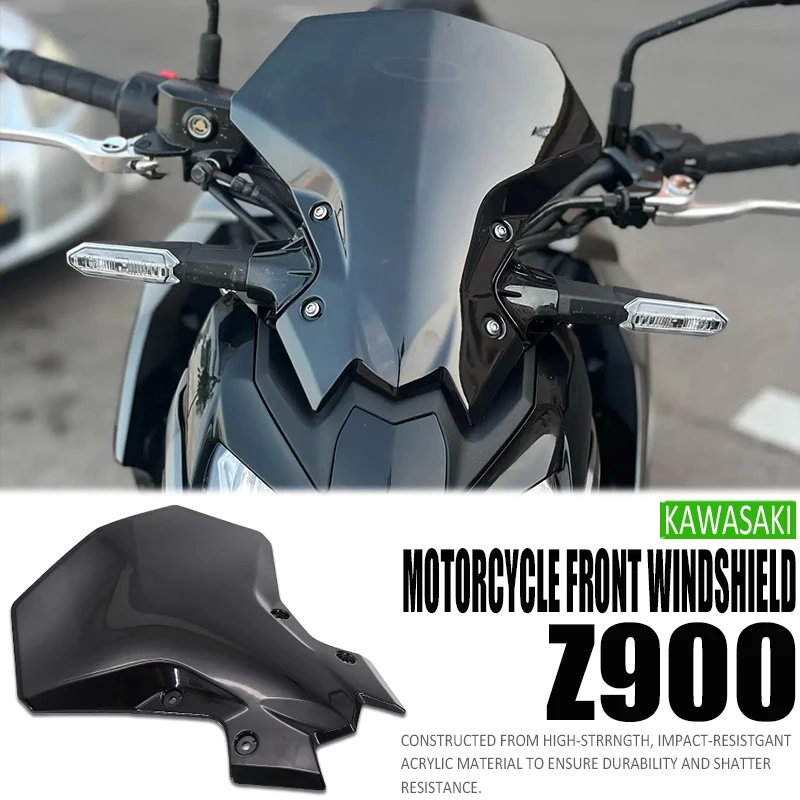 

New Fit For Kawasaki Z900 Z 900 Z650 2020 2023 2020-2023 Motorcycle Accessories Sports WindScreen Windshield Visor Deflector