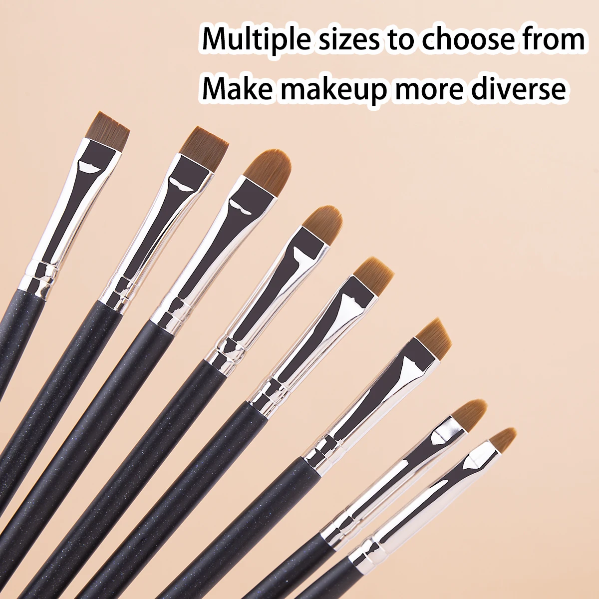 眉毛コンシーラーブラシフラット眉毛ブラシ角度付き超薄型アイラインコンシーラーメイクブラシ正確なメイクアップコンシーラーブラシ