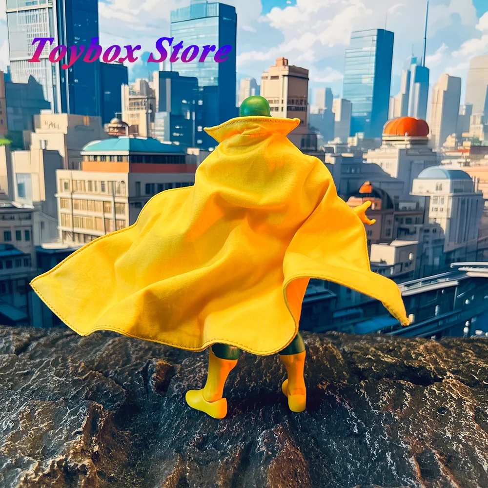 

1/12 Scale Vision Super Hero Man Soldier Yellow Long Cape Toys Accessory For 6" Ml Male Action Figure Diy Decoration No Doll