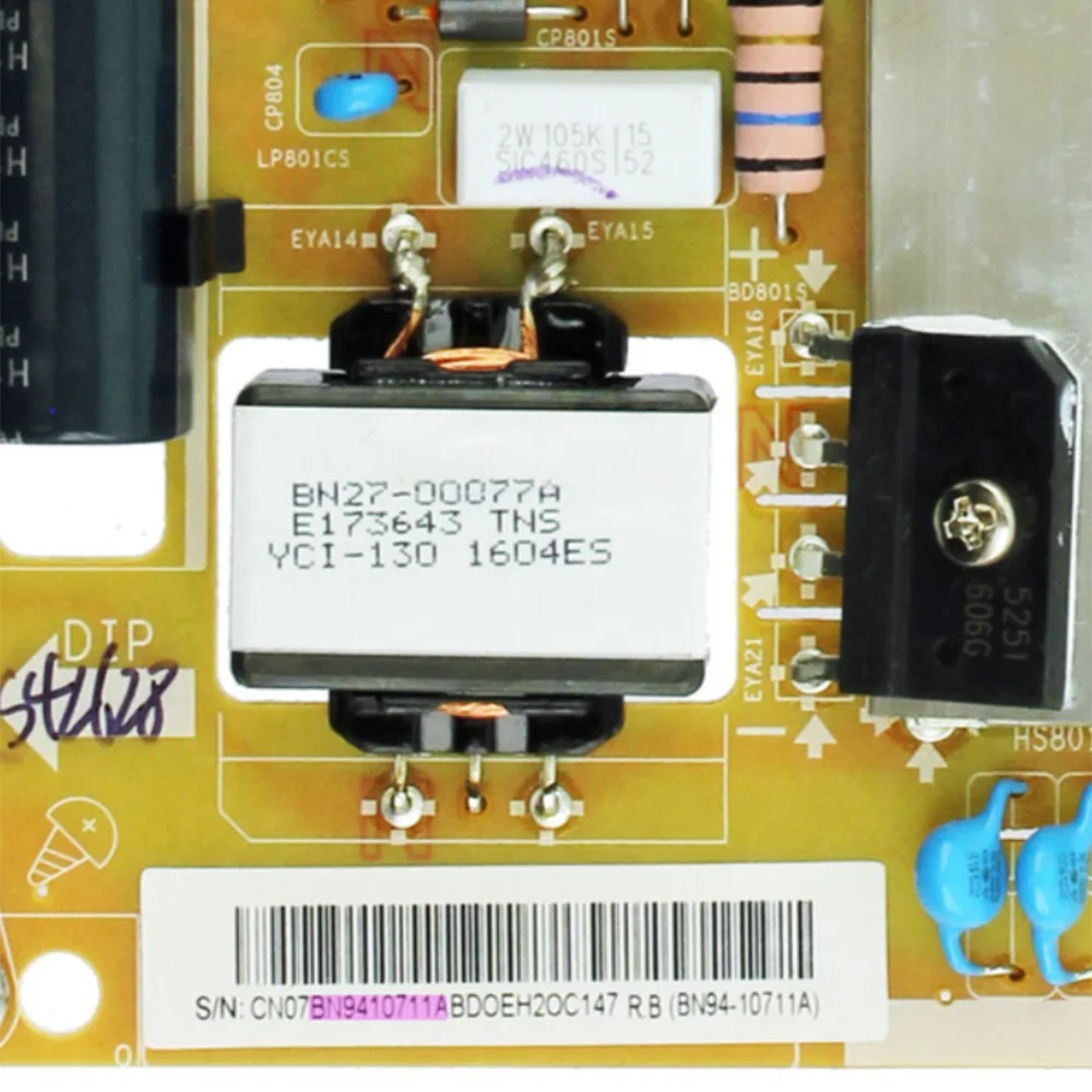 BN94-10711D = BN94-10711A BN41-02499A L40s5_kvd Voedingskaart Is Voor Un40ku6000gxzd Un43ku6300fxza Ue40mu6120wx Ue43ku6000u