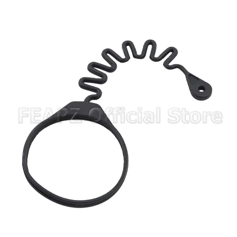 31336424 Fuel Tank Cap Cover Line Cable Wire with Ring Petrol Diesel Gas Oil Rope Black for Volvo S90 S80 S60 XC60 XC90