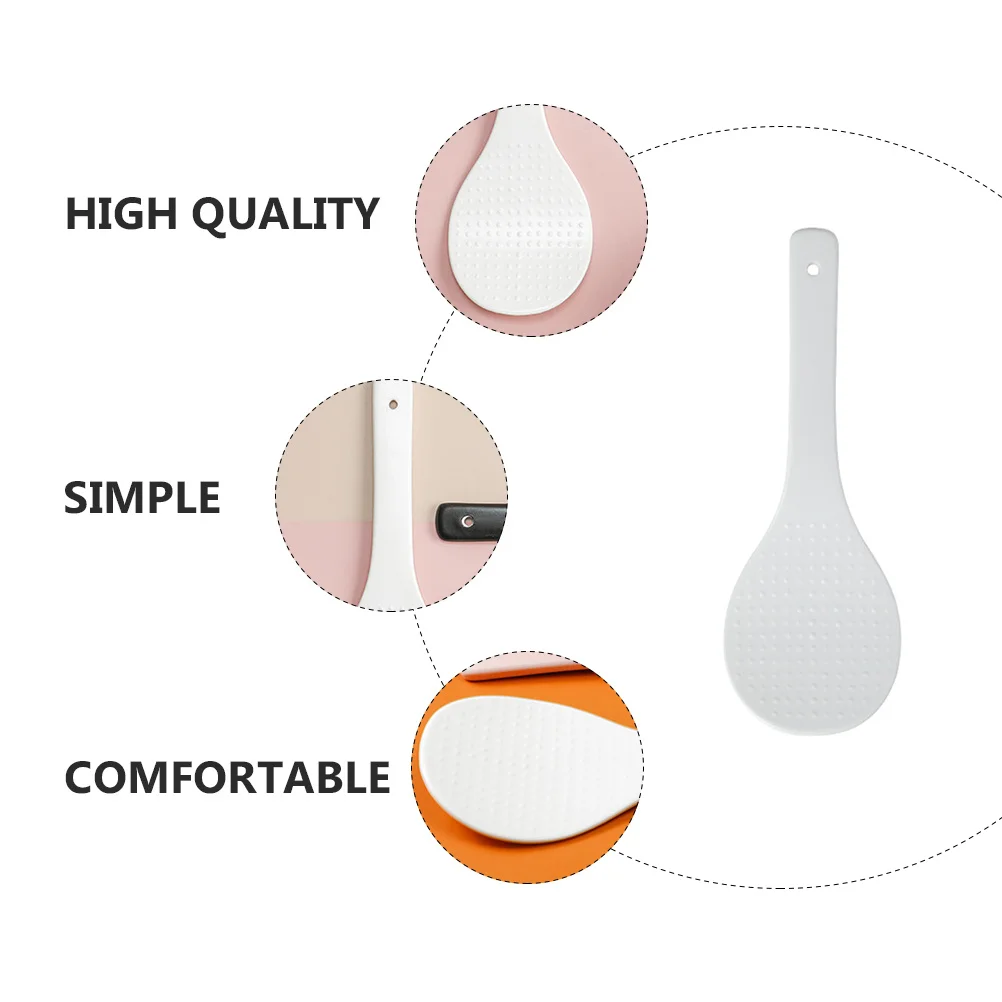

1Pcs Nonstick Rice Scoop Premium Heat Resistant Reusable Practical Compact Easy Clean Multipurpose Ceramic Household