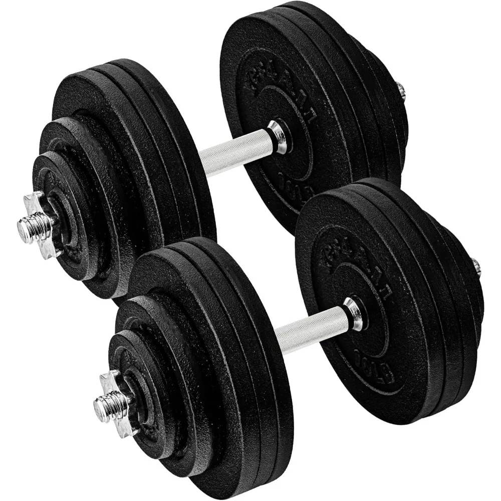 

Adjustable Dumbbell Set with Weight Plates, Star Lock Collars/Connector, 40lbs to 200lbs Adjustable Weight Plates Set