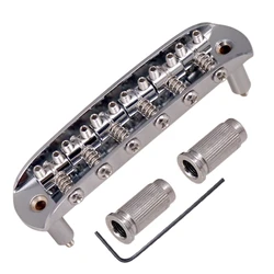 Guitar Saddle Bridge With Adjustable Barrel Saddles Zinc Alloy For Mustang Jaguar Jazzmaster Guitar Accessories