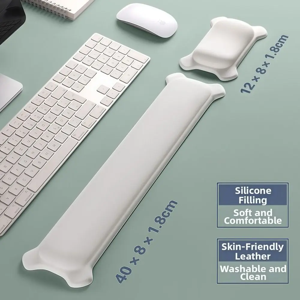 Silicone Mouse Wrist Rest Ergonomic Relieve Fatigue Keyboard Hand Rest Soft Comfort Mouse Pad Wrist Rest Computer Office Games
