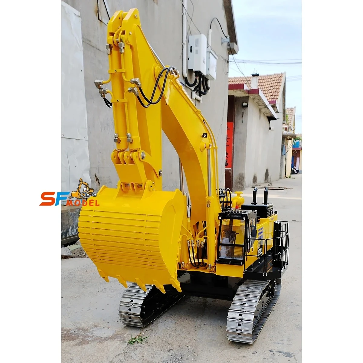 PC1250 RC Excavator 1/8 Hydraulic RC Excavator Metal Heavy Engineering Excavator Model Adult Remote Control Car Toy