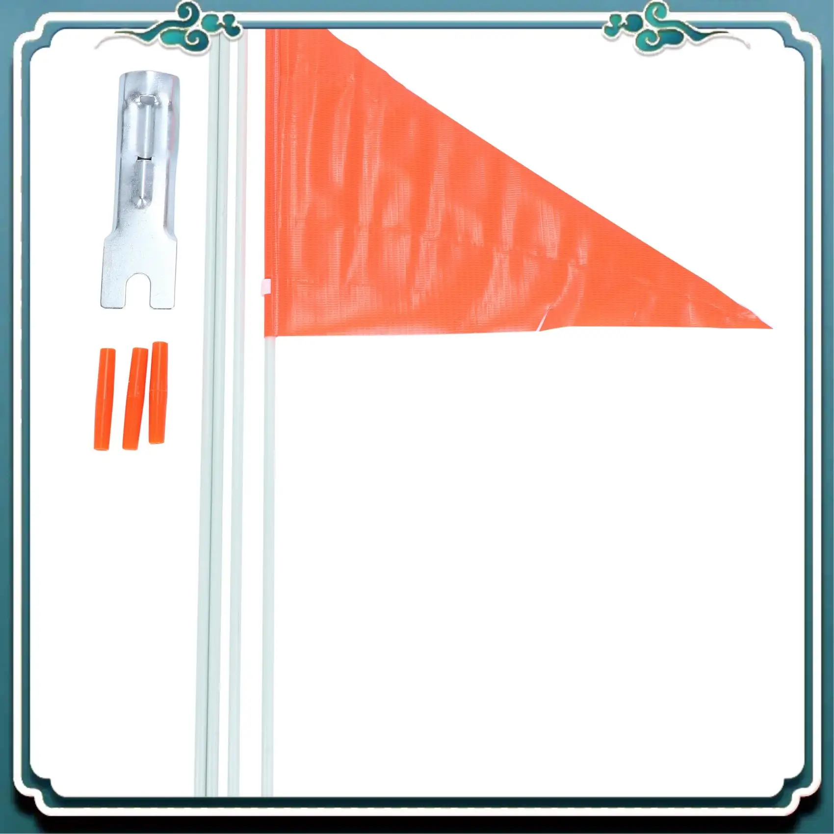 

Reliable Safety Flag With Pole,6 Foot Adjustable High Visibility Bike Flag, Brightly Colored Waterproof Safety Flag For Kids Bik