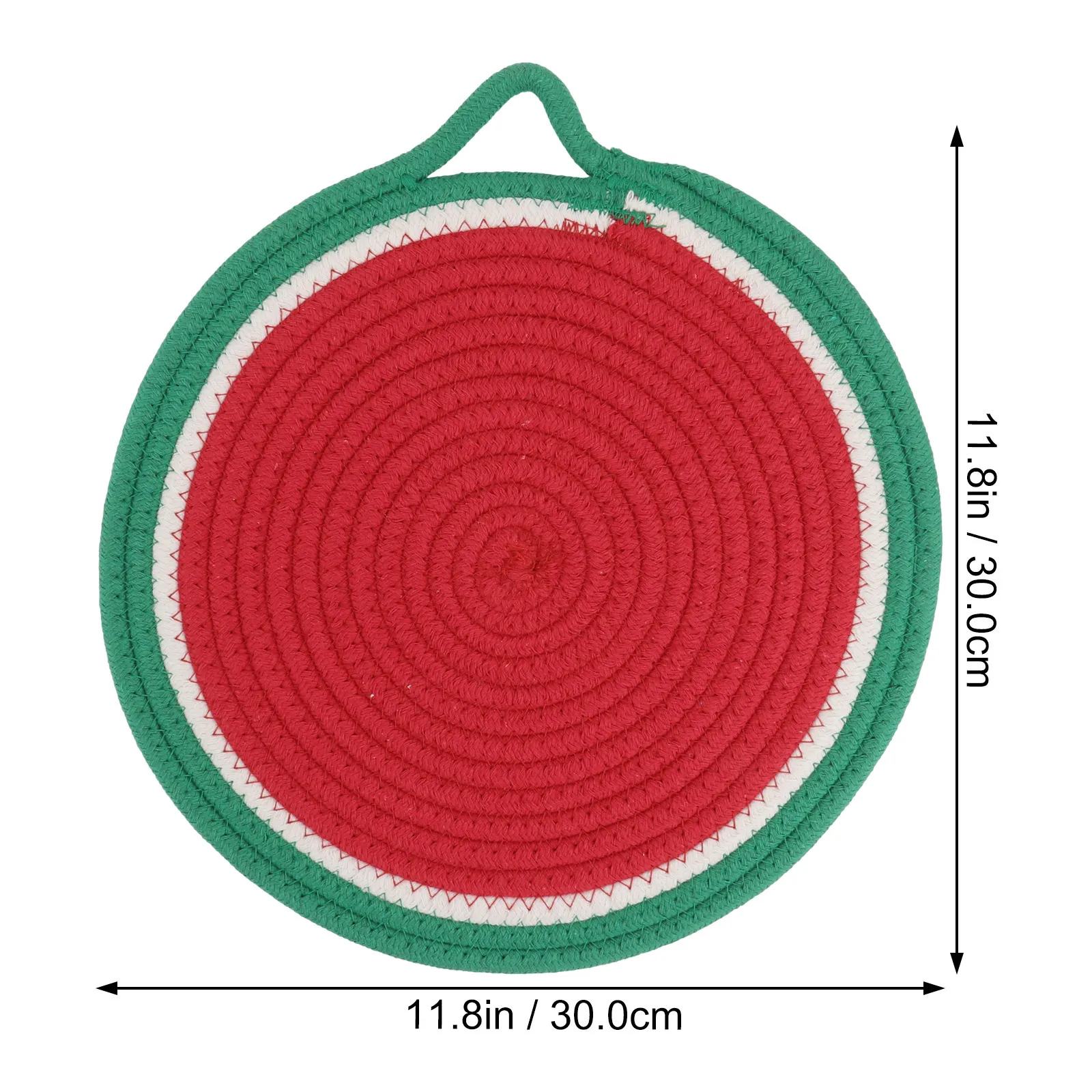 1 قطعة تحديد الموقع المنسوجة القطن حبل المواد الزخرفية الفاكهة نمط أدوات المائدة وسادة لطاولة الطعام حماية ديكور المنزل
