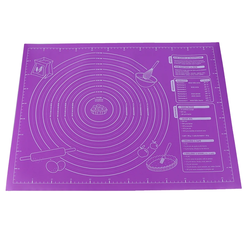 45x60cm Non-Stick Silicone Pad Baking Sheet Dough Mat With Scale Pastry Mat