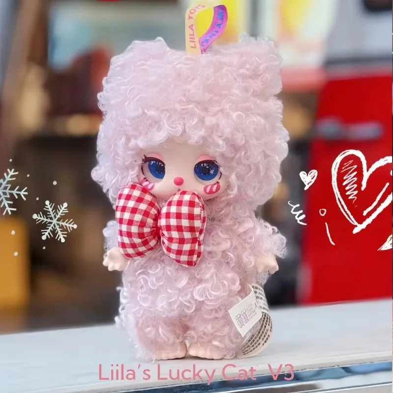

In Stock Genuine Liila V3 Luck Cat Serise Blind Box Toys Anime Action Figures Caja Trendy Toy Sweet Pendant Xmas Decoration Gift