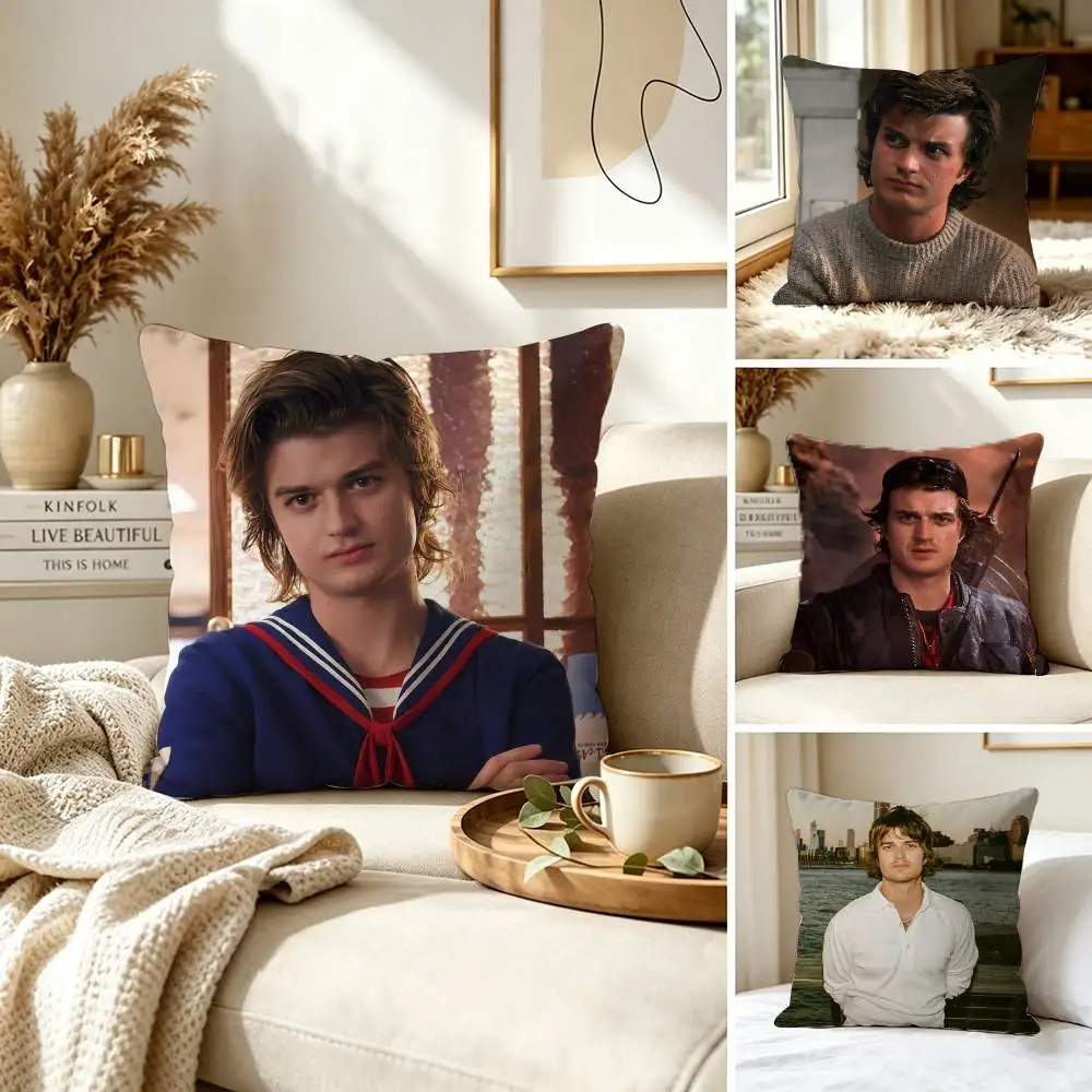 Joe Keery Stranger Pillow Case for Sofa Living Room Home office Decor Protective Cover
