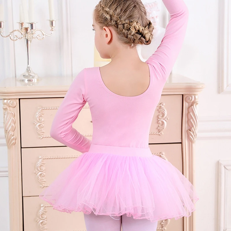 4-12 Years Girls Ballet Dancewear Leotards Comfortable and Skin-friendly Sweet and Lovely Toddler Tutu