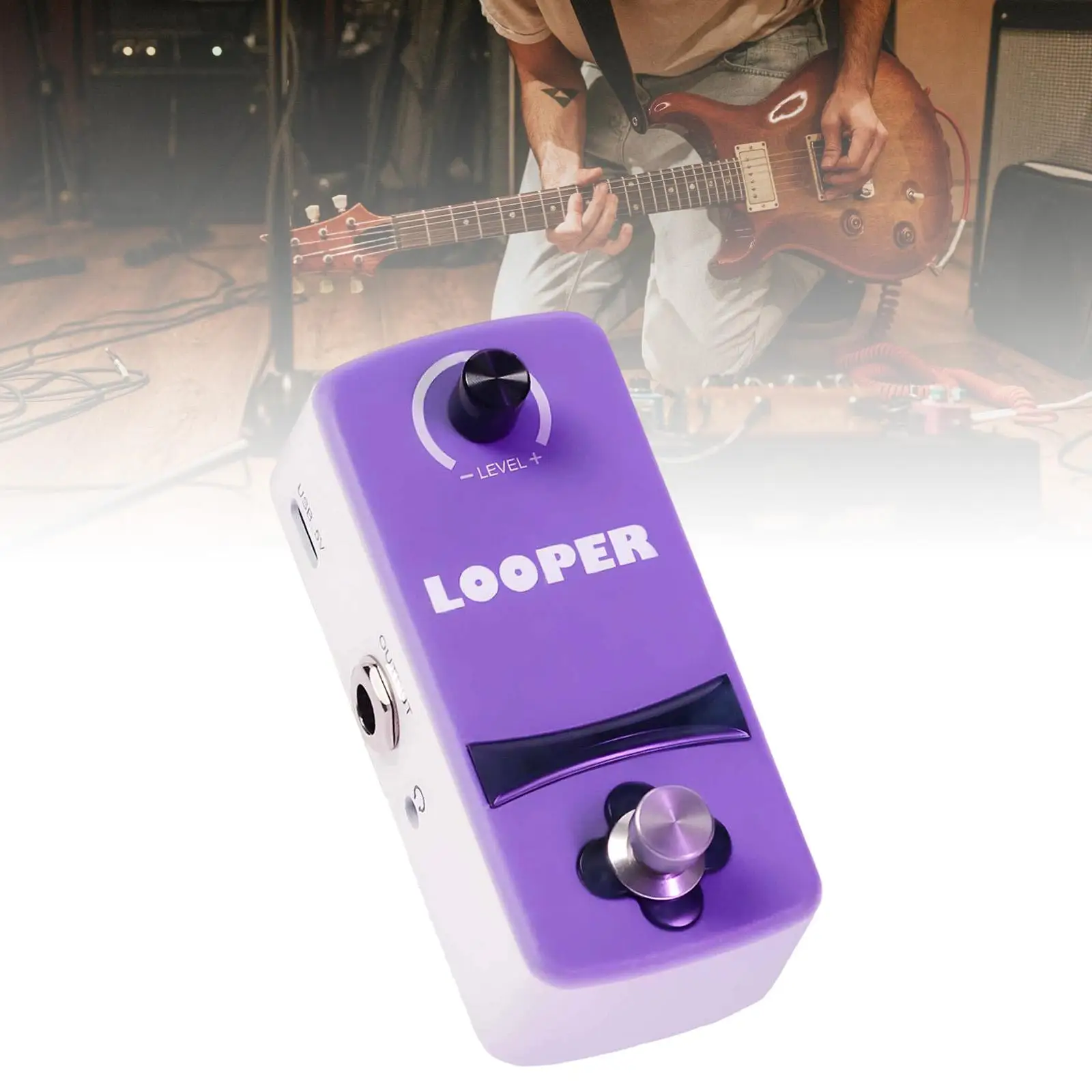 

Lightweight Electric Guitar Effector Delay Reverb Multi Effects Pedal for Stage Concerts and Practice Sessions