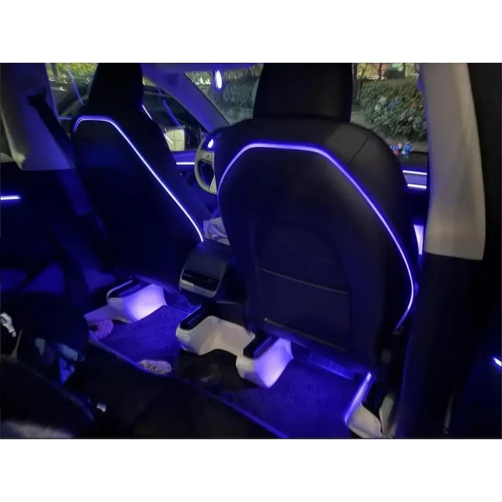 

Комплект обновления Colorful Dynamic Symphony для Tesla Model Y 2021-2023 Внутренняя лазерная резьба Светодиодная отделка