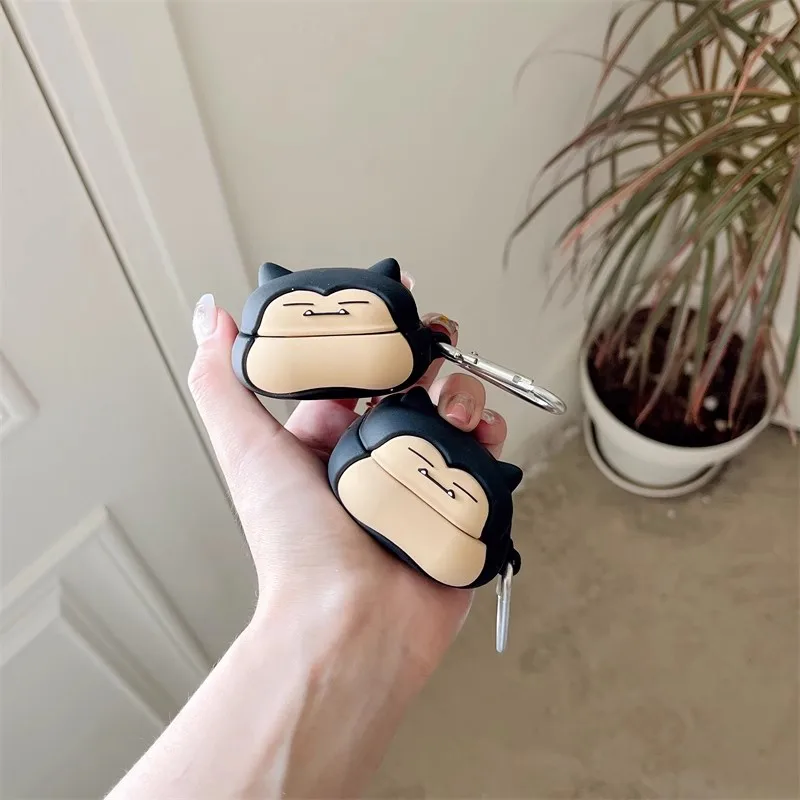 Potdemiel Pokemon Snorlax чехол для наушников для Samsung Galaxy Buds Live/FE/Pro силиконовые беспроводные наушники защитный чехол с крючком